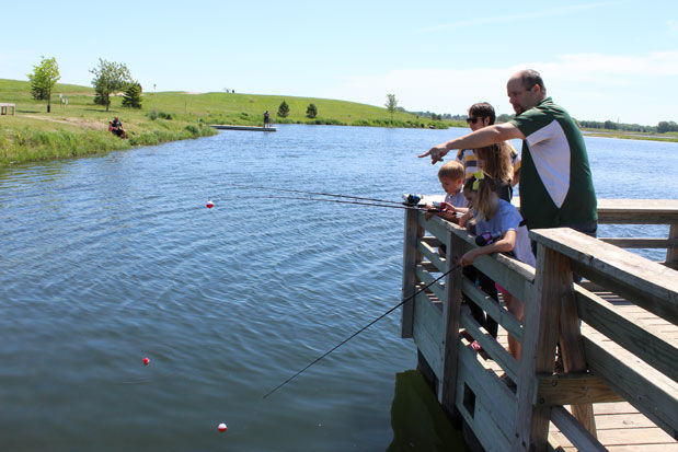 Fishing family